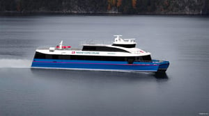 hybrid/electric sightseeing vessel